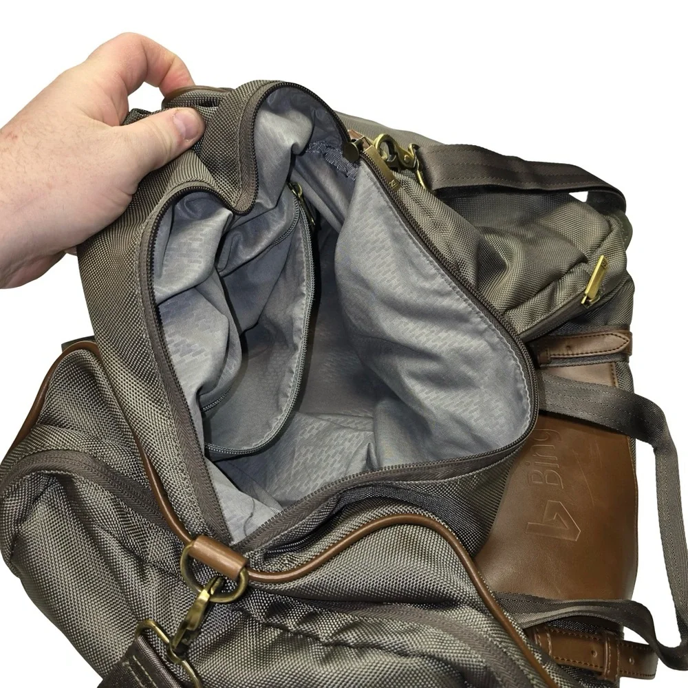 Cutter & Buck Bainbridge Traveler‎ Leather Handle Duffel Bag 20” Green